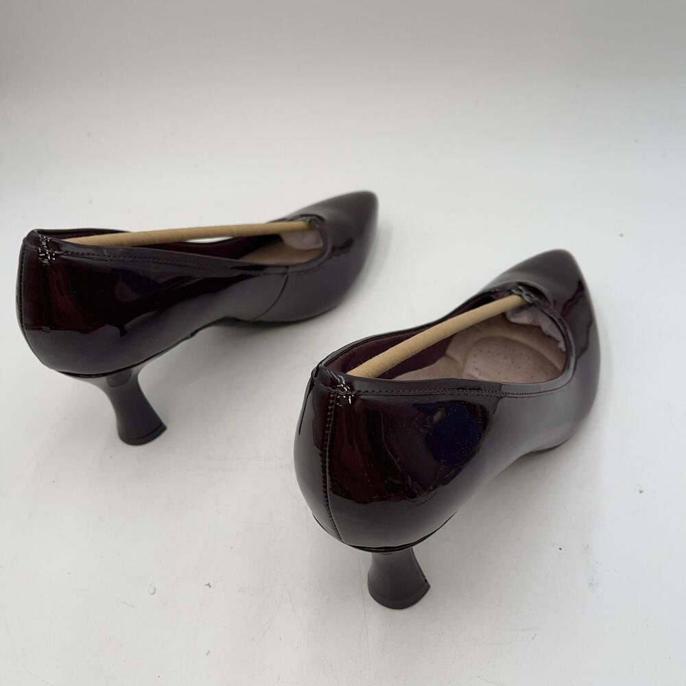 Clarks Katalayna West Shoes Womens Merlot Pointed Toe Kitten Pumps Size 10M - Picture 6 of 12